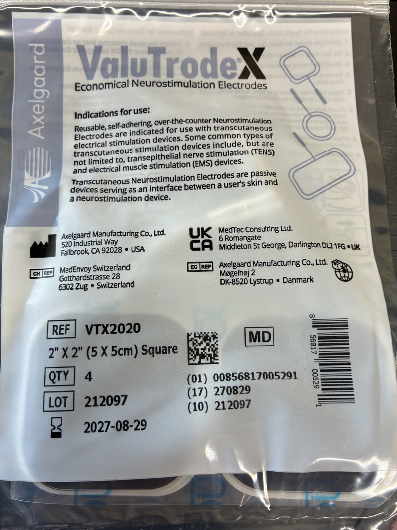 Axelgaard VTX Valutrode® X 2