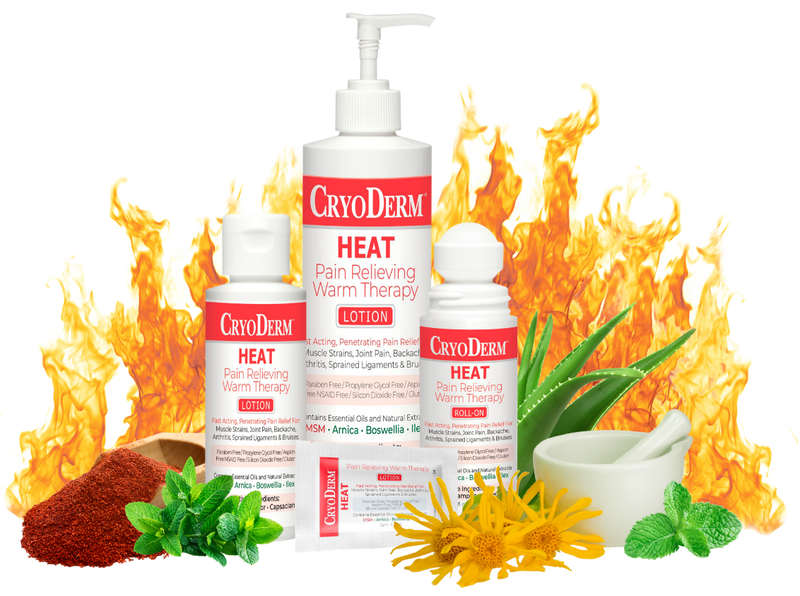 CryoDerm® Heat Pain Relieving Products