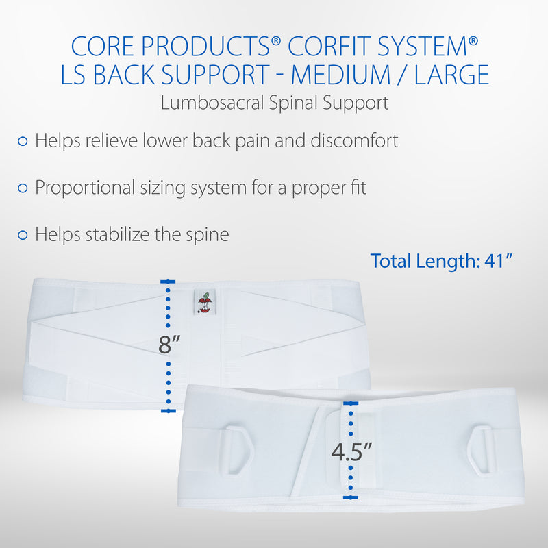 CORFIT LS BACK SUPPORT MEDIUM/LARGE