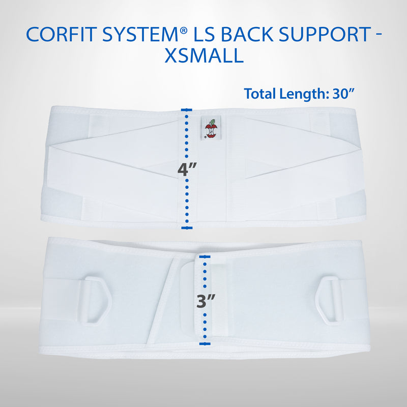CORFIT LS BACK SUPPORT X-SMALL