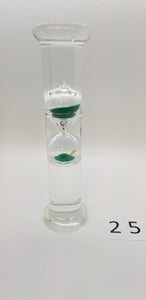 Glass Cylinder w/Floating Sandtimer
