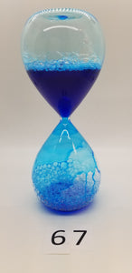 Hourglass with Blue Liquid