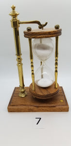 Wooden Hourglass on a Stand